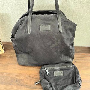 Rebecca Minkoff Black Tote and Makeup Bag